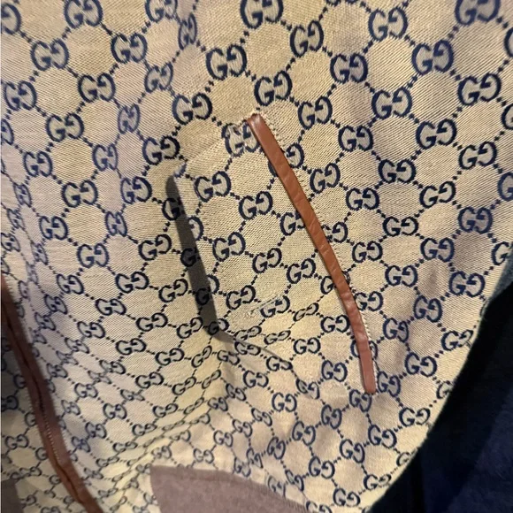 Gucci Tan and Red Bomber Jacket - Picture 3 of 6